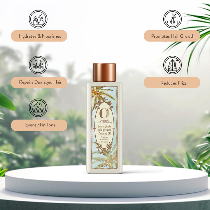 Extra Virgin Cold Pressed Coconut Oil- Heal and Repair OHRIA AYURVEDA