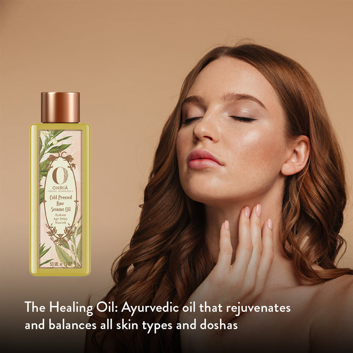 Cold Pressed Raw Sesame Oil- Nourishing and Strengthening OHRIA AYURVEDA