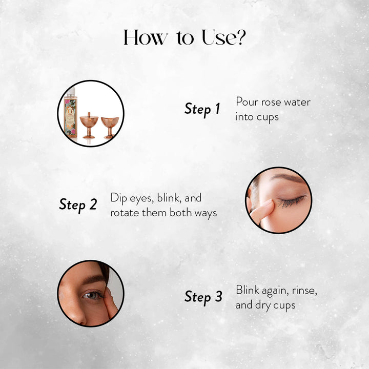 Pure Copper Eye Cups: Netra Shudhi- Cooling & Revitalizing OHRIA AYURVEDA