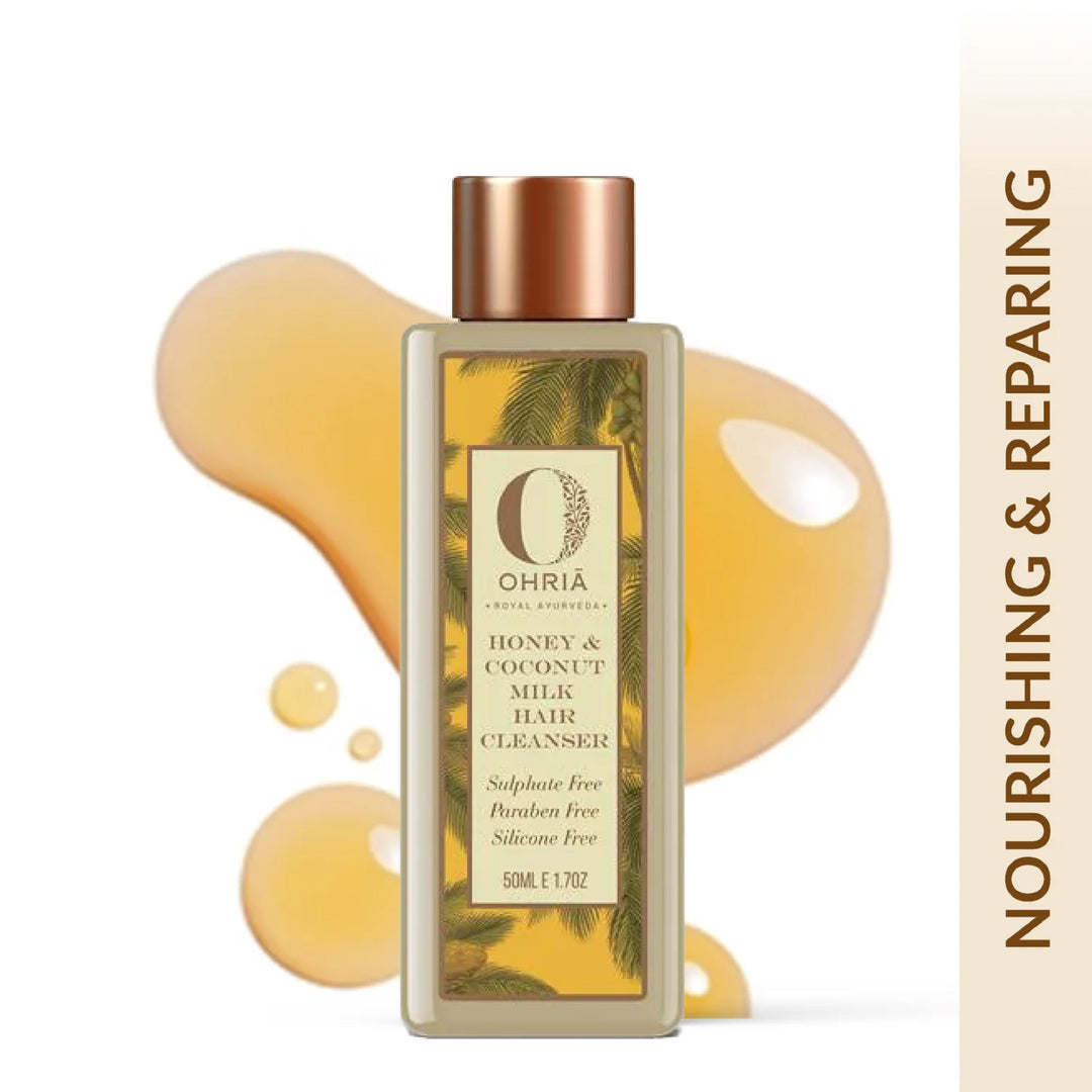 Honey & Coconut Milk Hair Cleanser- Nourishing and Repairing Shampoo OHRIA AYURVEDA