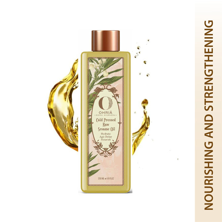 Cold Pressed Raw Sesame Oil- Nourishing and Strengthening OHRIA AYURVEDA