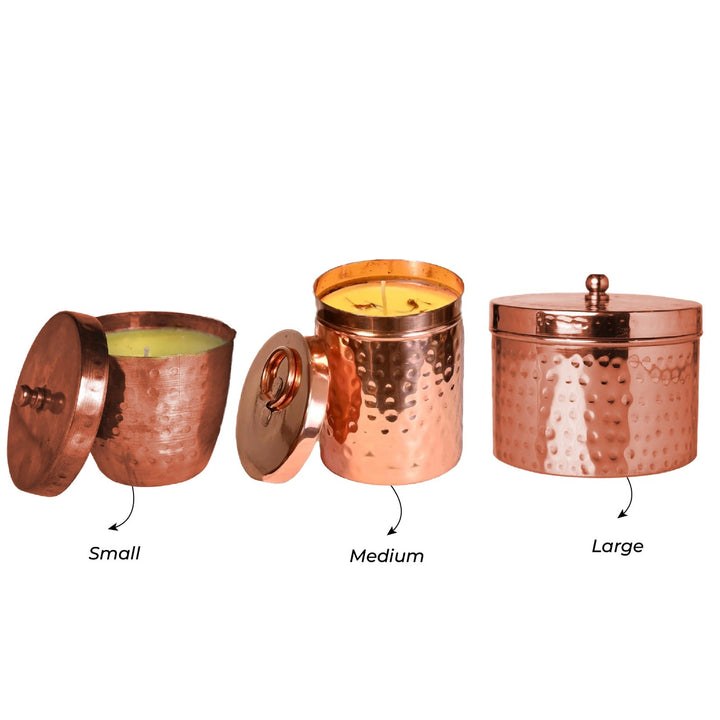 Luxury Copper Diya Candles Gift Set OHRIA AYURVEDA