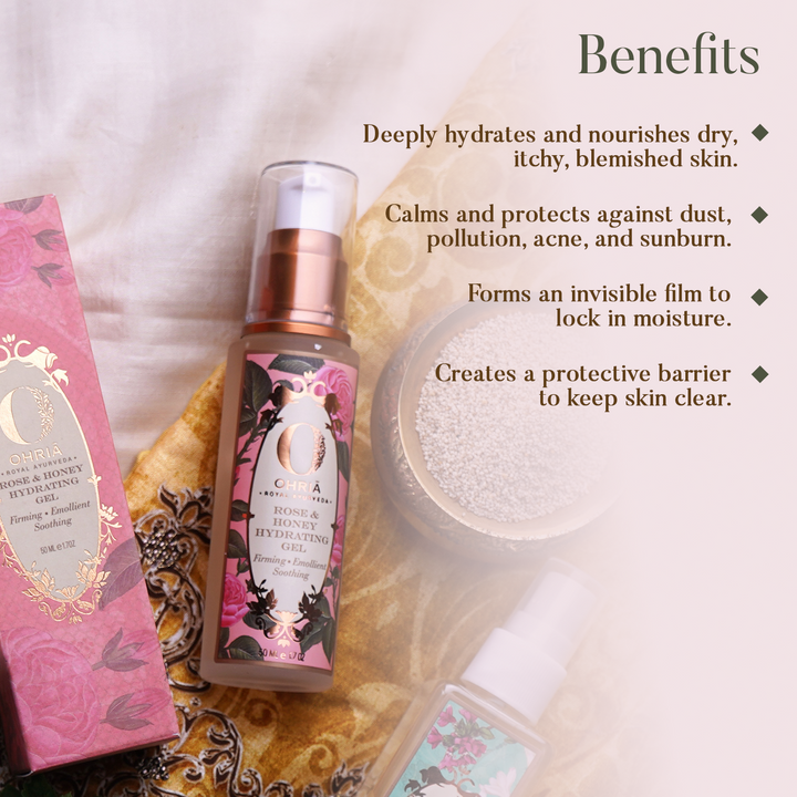 Rose & Honey Hydrating Gel- Deep Hydration OHRIA AYURVEDA