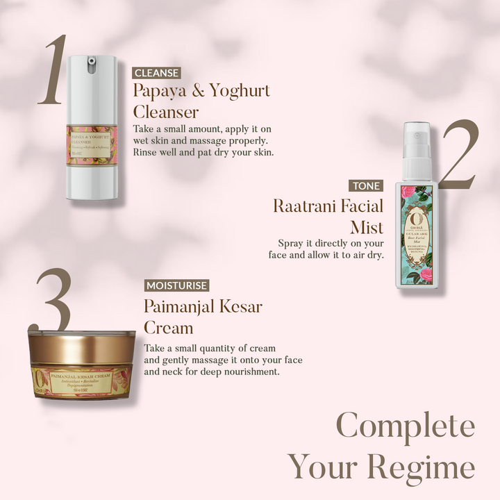 Papaya & Yoghurt Facial Cleanser- Gentle Exfoliation OHRIA AYURVEDA