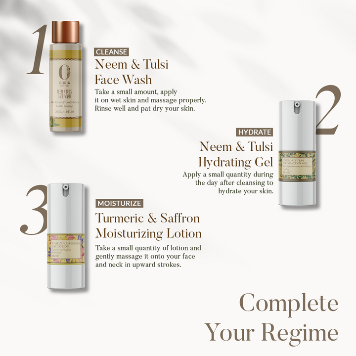 Complete Regime of Neem & Tulsi Face Wash OHRIA AYURVEDA
