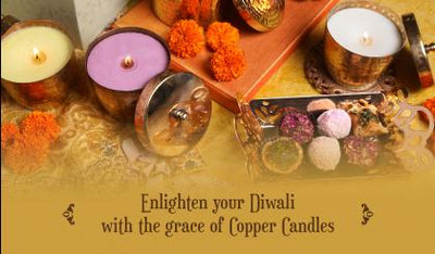 Enlighten Your Diwali With The Grace Of Copper Candles