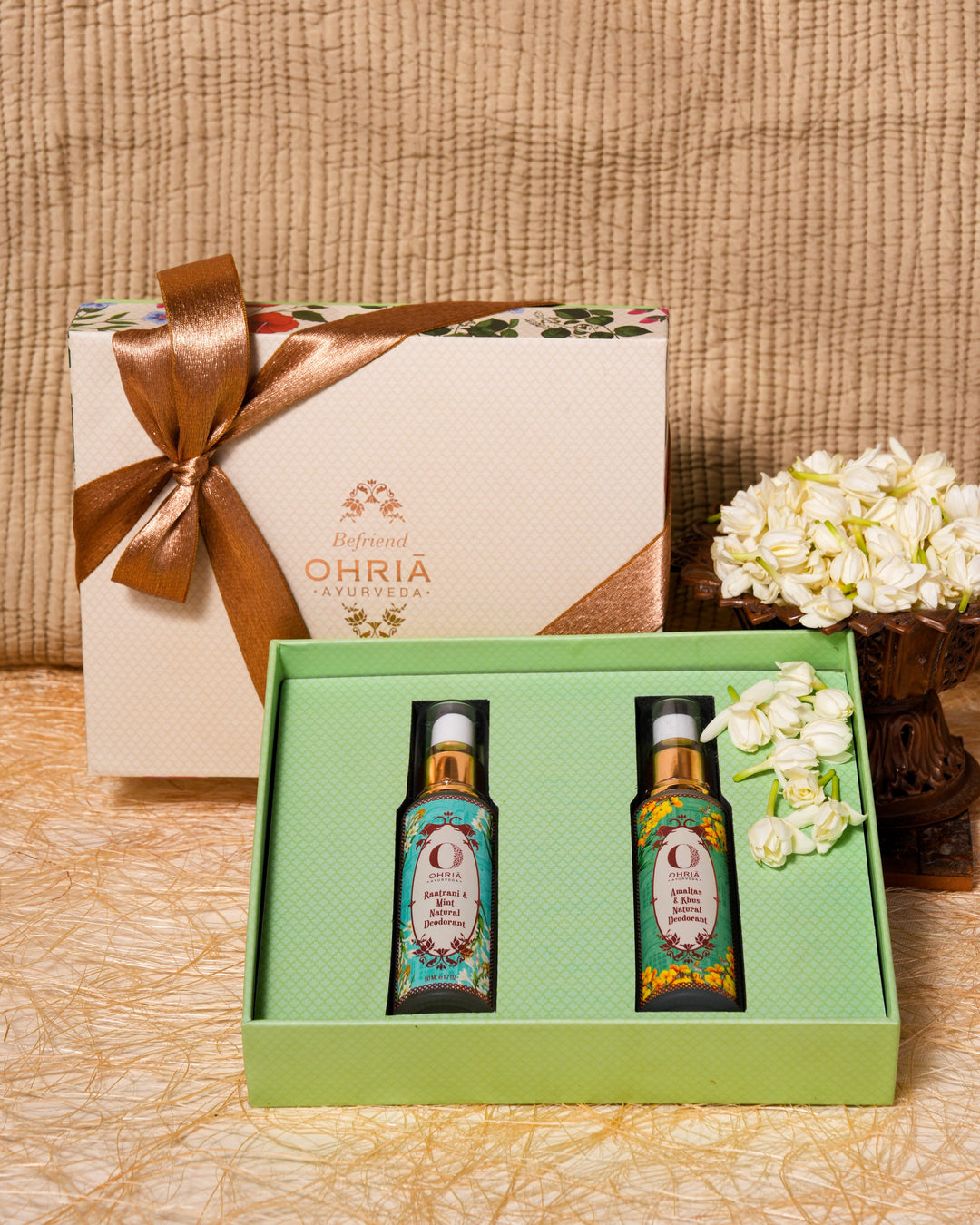 The Natural Deodorant Duo Gift Box OHRIA AYURVEDA