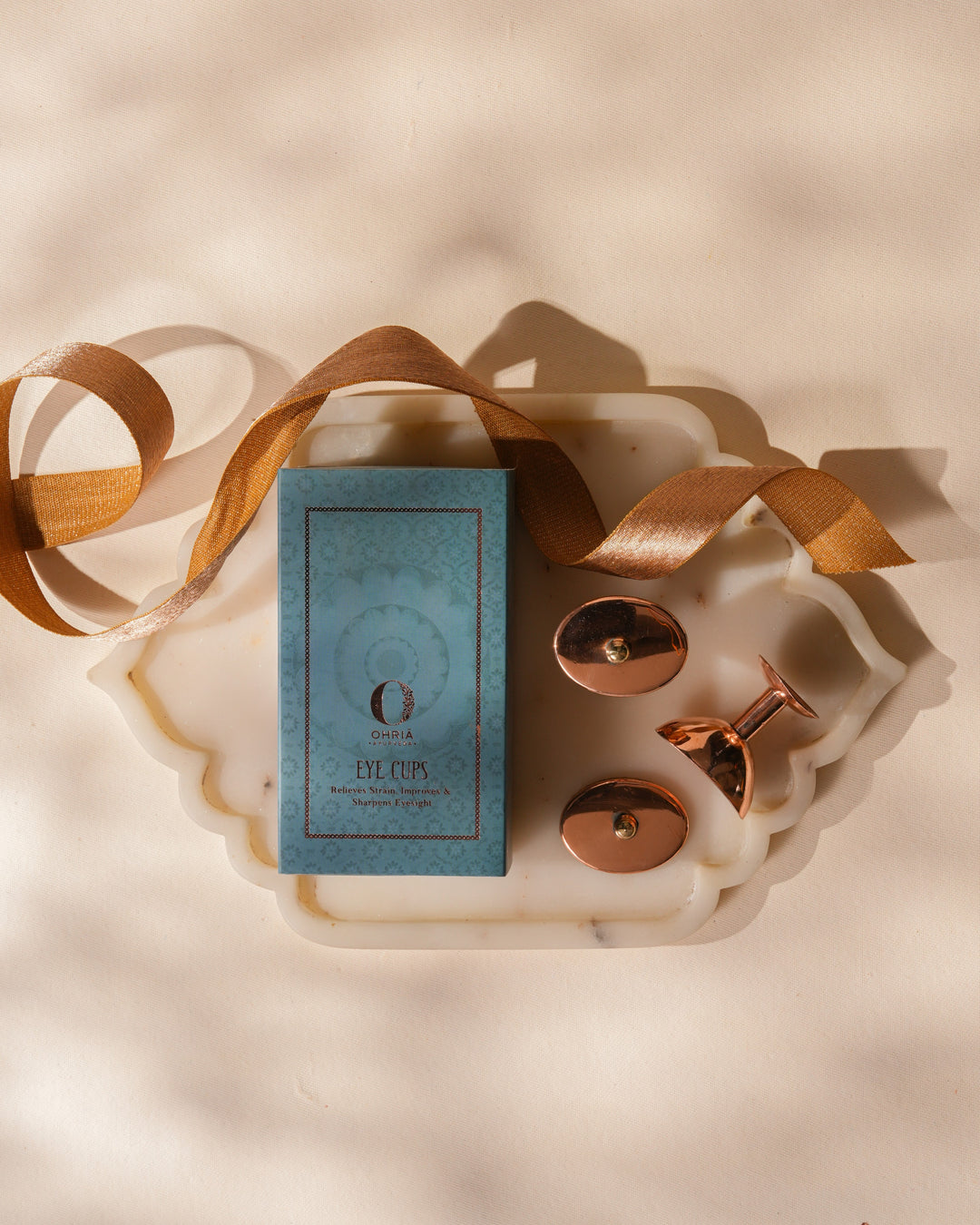 Pure Copper Eye Cups: Netra Shudhi- Cooling & Revitalizing OHRIA AYURVEDA