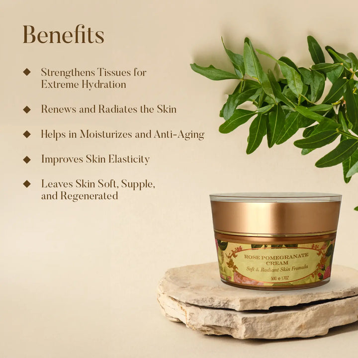 Benefits of Rose & Pomegranate Cream OHRIA AYURVEDA