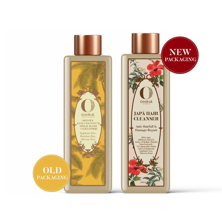 Honey & Coconut Milk Hair Cleanser- Nourishing and Repairing Shampoo OHRIA AYURVEDA