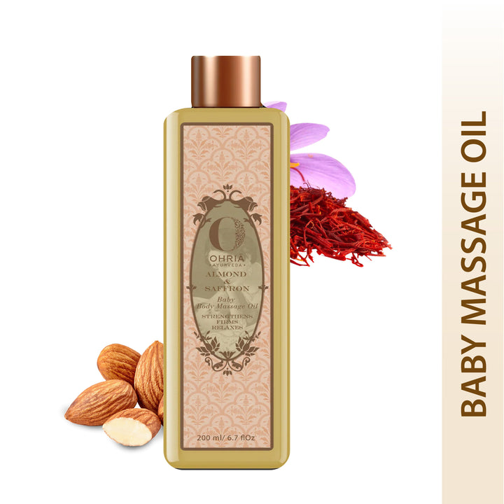 Almond & Saffron Baby Massage Oil OHRIA AYURVEDA