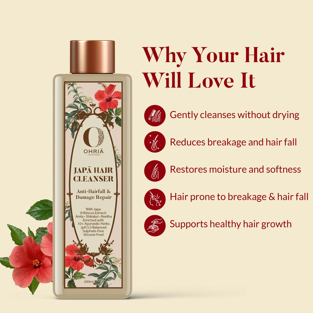 Honey & Coconut Milk Hair Cleanser- Nourishing and Repairing Shampoo OHRIA AYURVEDA