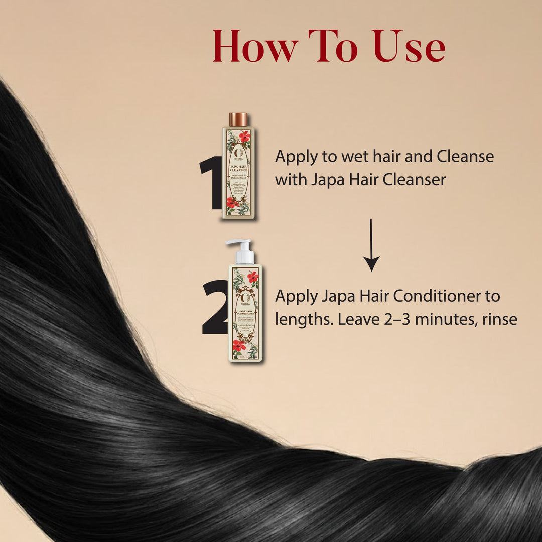 JAPA HAIR CLEANSER & CONDITIONER COMBO OHRIA AYURVEDA