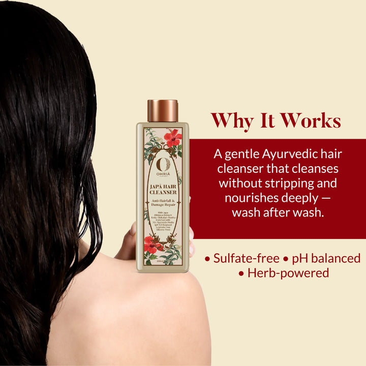 Honey & Coconut Milk Hair Cleanser- Nourishing and Repairing Shampoo OHRIA AYURVEDA