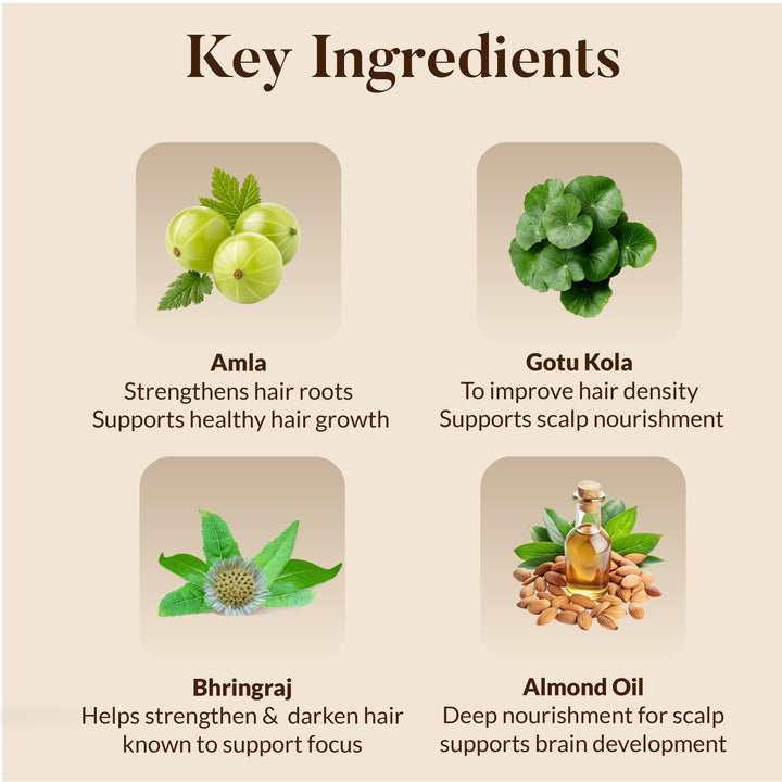 Almond & Gotu Kola Baby Hair Oil OHRIA AYURVEDA