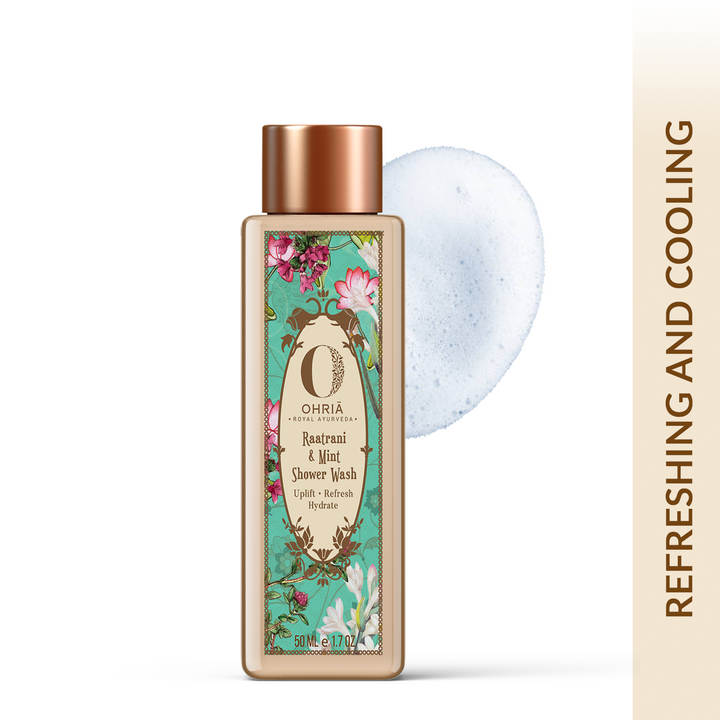 Raatrani & Mint Shower Wash- Refreshing and Cooling OHRIA AYURVEDA