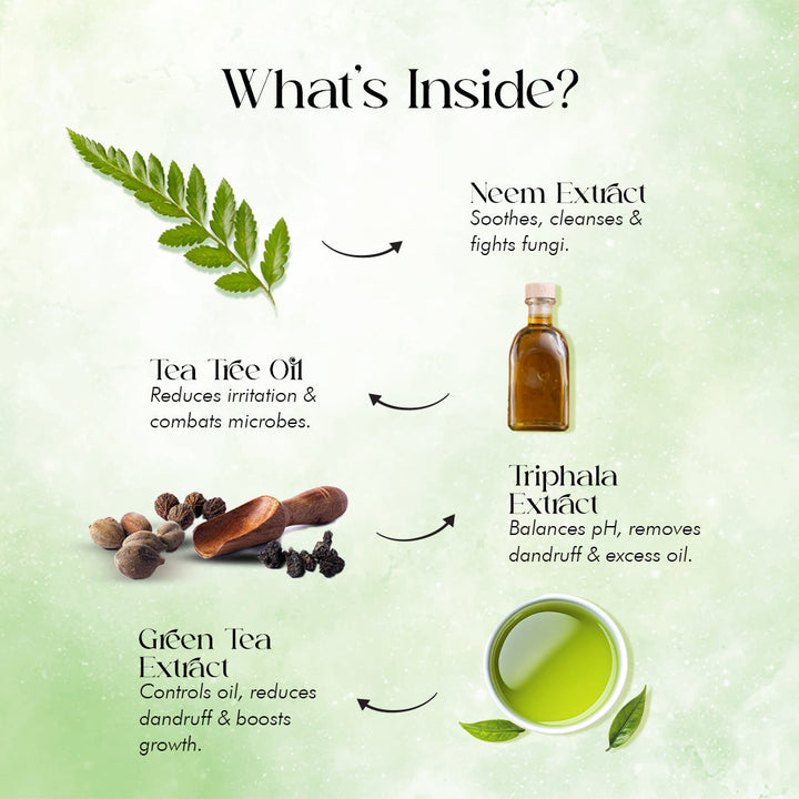 Neem & Triphala Hair Cleanser- Anti-Dandruff OHRIA AYURVEDA
