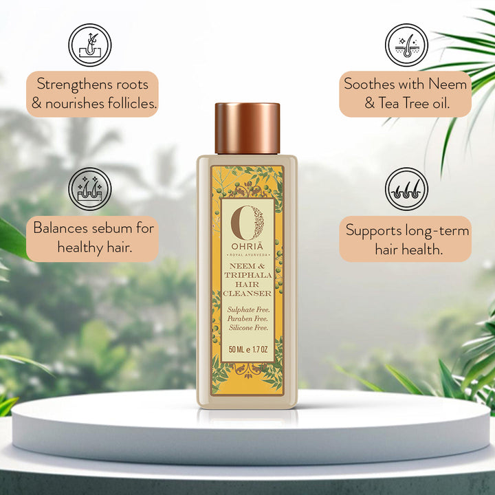 Neem & Triphala Hair Cleanser- Anti-Dandruff OHRIA AYURVEDA