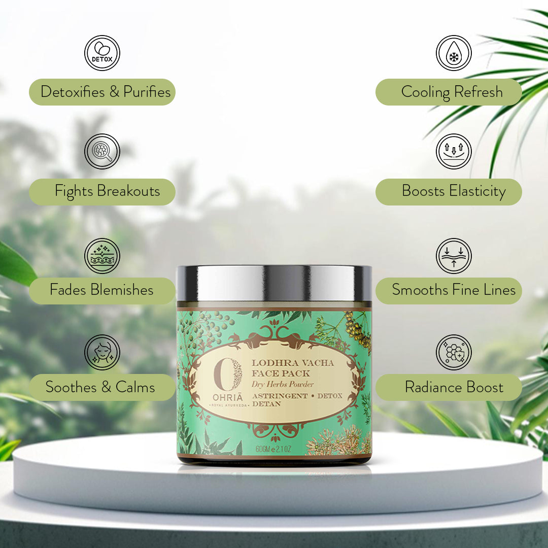 LODHRA VACHA FACE MASK - Anti Acne OHRIA AYURVEDA