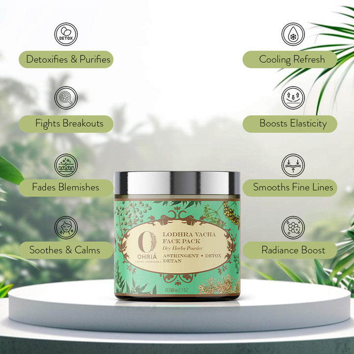 LODHRA VACHA FACE MASK - Anti Acne OHRIA AYURVEDA
