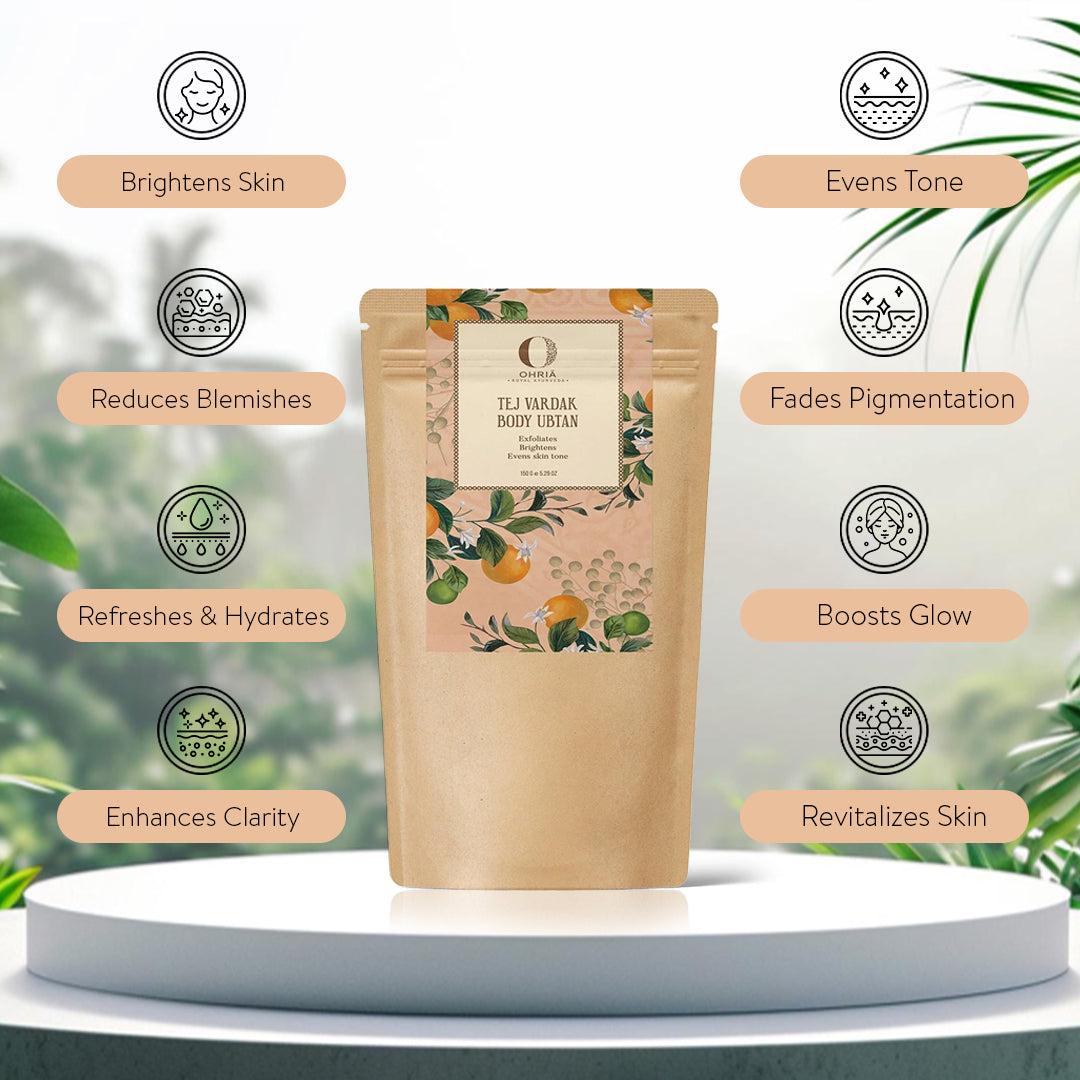 Tej Vardak Body Ubtan- Exfoliating Pack OHRIA AYURVEDA