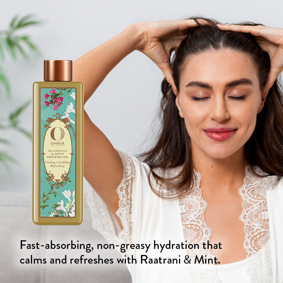Raatrani & Mint Shower Wash- Refreshing and Cooling OHRIA AYURVEDA