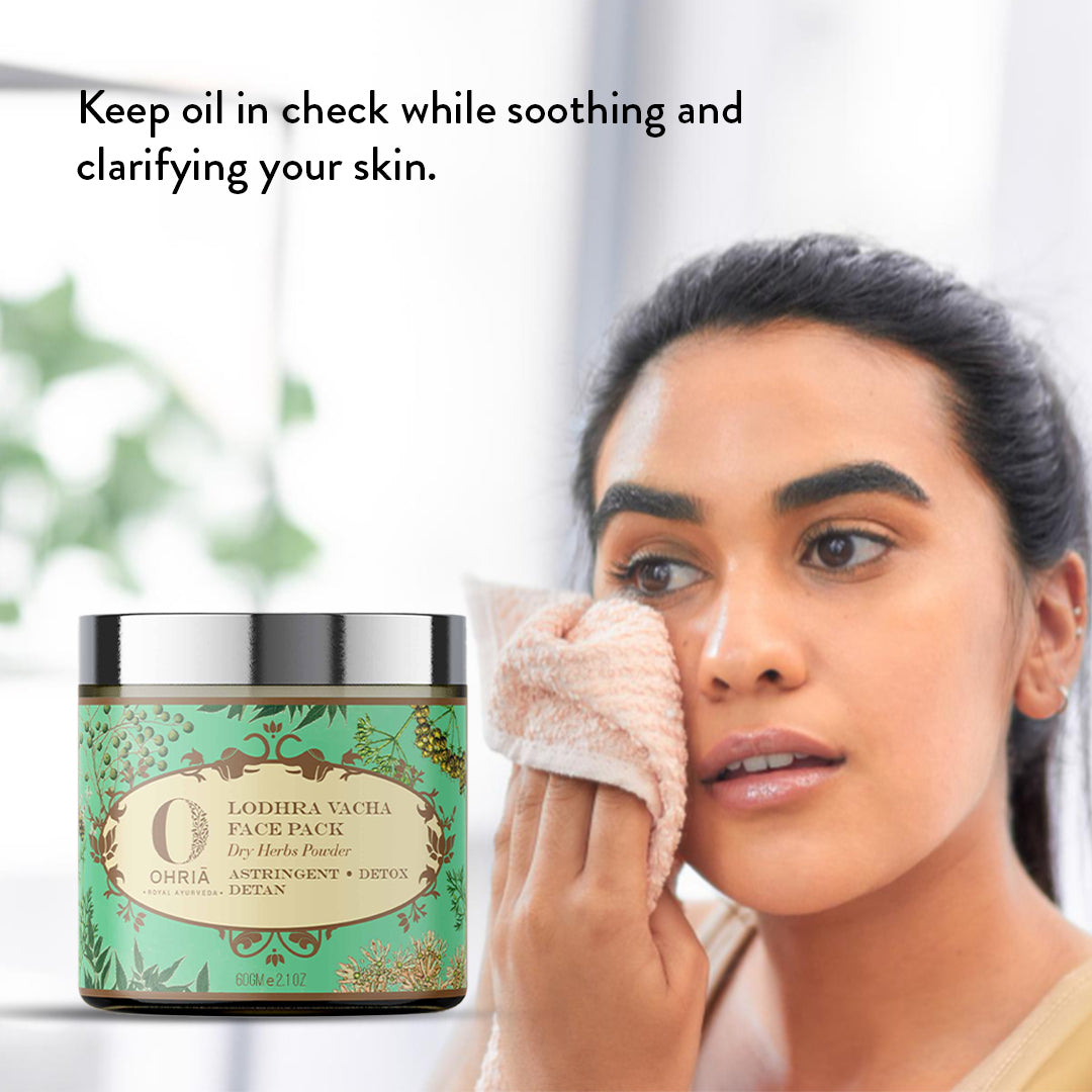 LODHRA VACHA FACE MASK - Anti Acne OHRIA AYURVEDA