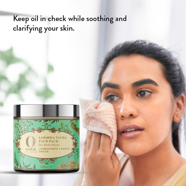 LODHRA VACHA FACE MASK - Anti Acne OHRIA AYURVEDA