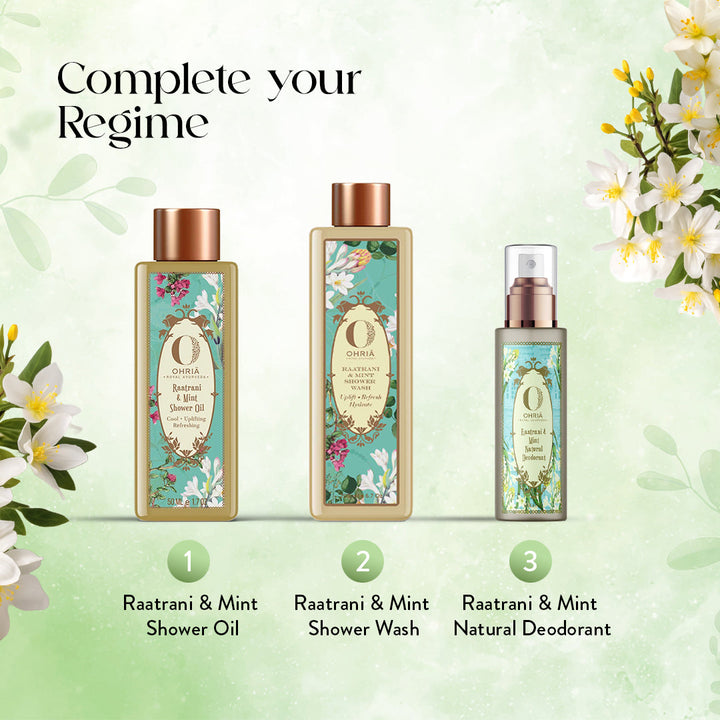 Raatrani & Mint Natural Deodorant- Soothing and Refreshing OHRIA AYURVEDA