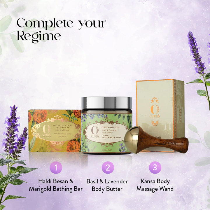 Basil & Lavender Body Butter- Calming & Deep Hydration OHRIA AYURVEDA
