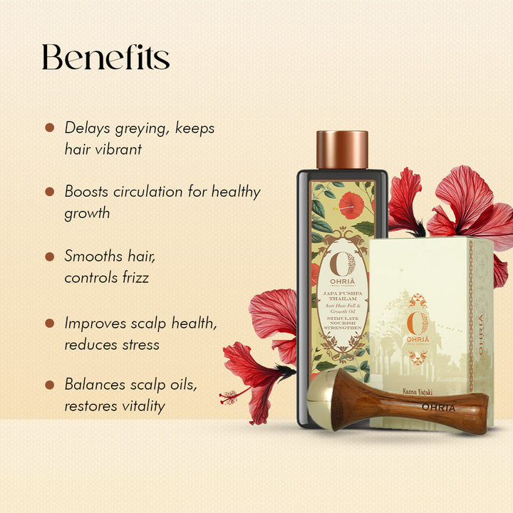 JAPA OIL WITH KANSA WAND OHRIA AYURVEDA
