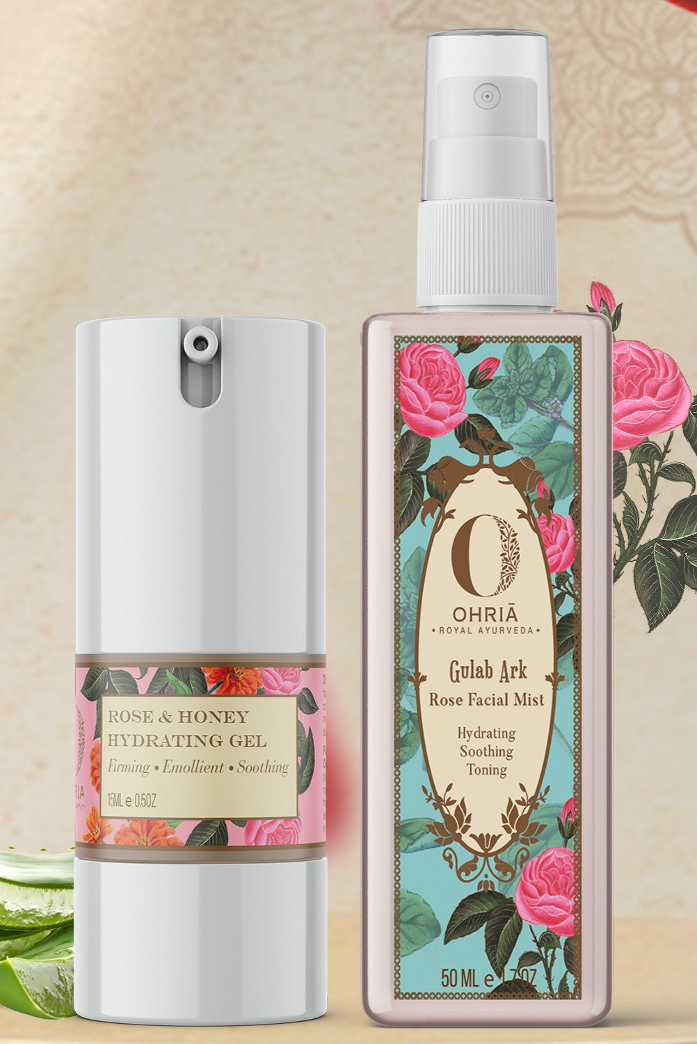 Rose Mist and gel duo OHRIA AYURVEDA