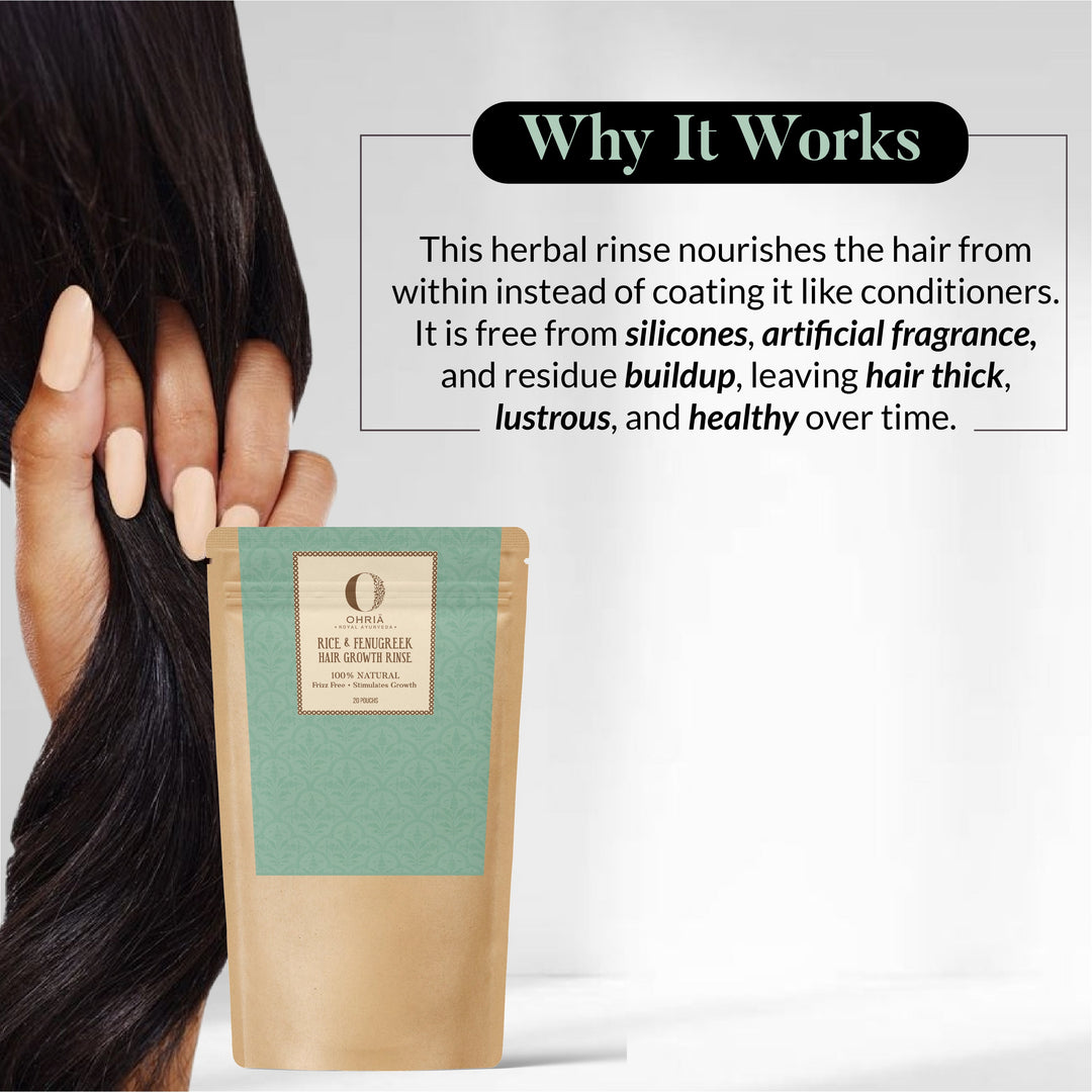 Rice & Fenugreek Hair Growth Rinse OHRIA AYURVEDA