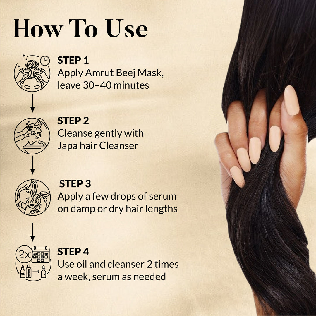 Shiny & Lustrous Hair Ritual OHRIA AYURVEDA