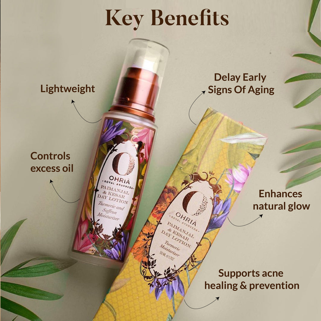 Turmeric & Saffron Moisturizing Lotion- Sun Protectant OHRIA AYURVEDA