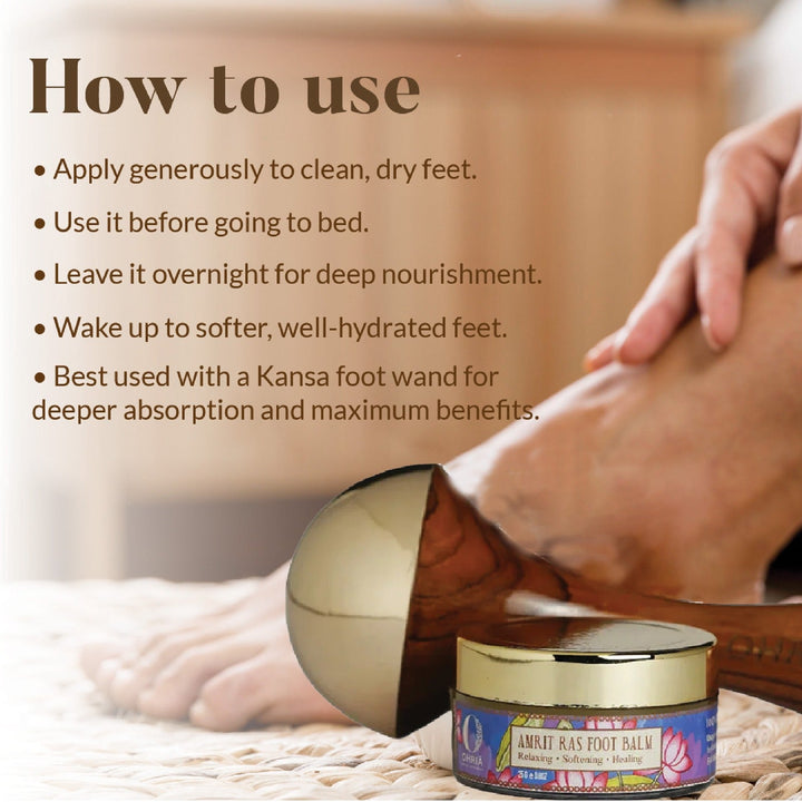 Amrit Ras Foot Balm - Relaxing & Softening OHRIA AYURVEDA