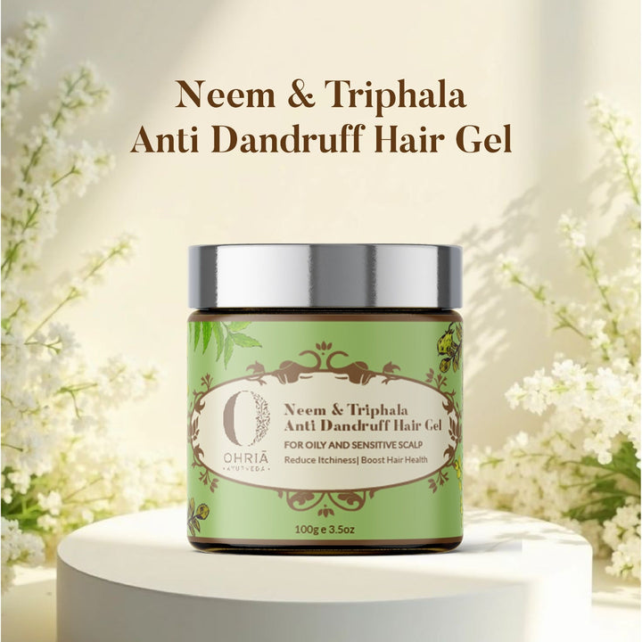Neem and Triphala Anti Dandruff Hair Gel OHRIA AYURVEDA