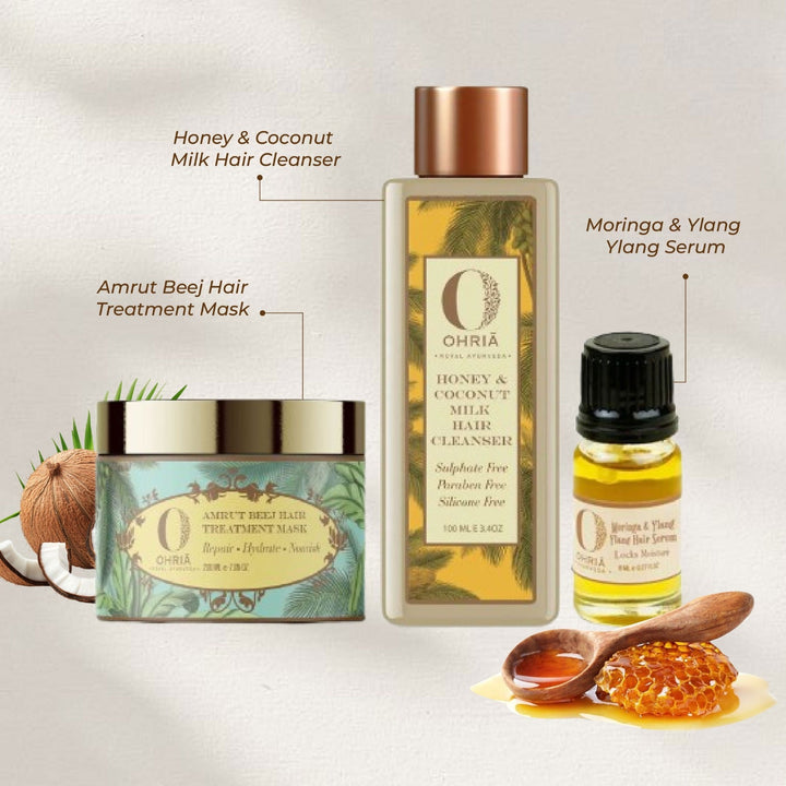 Healthy, Shiny & Lustrous Hair Ritual OHRIA AYURVEDA