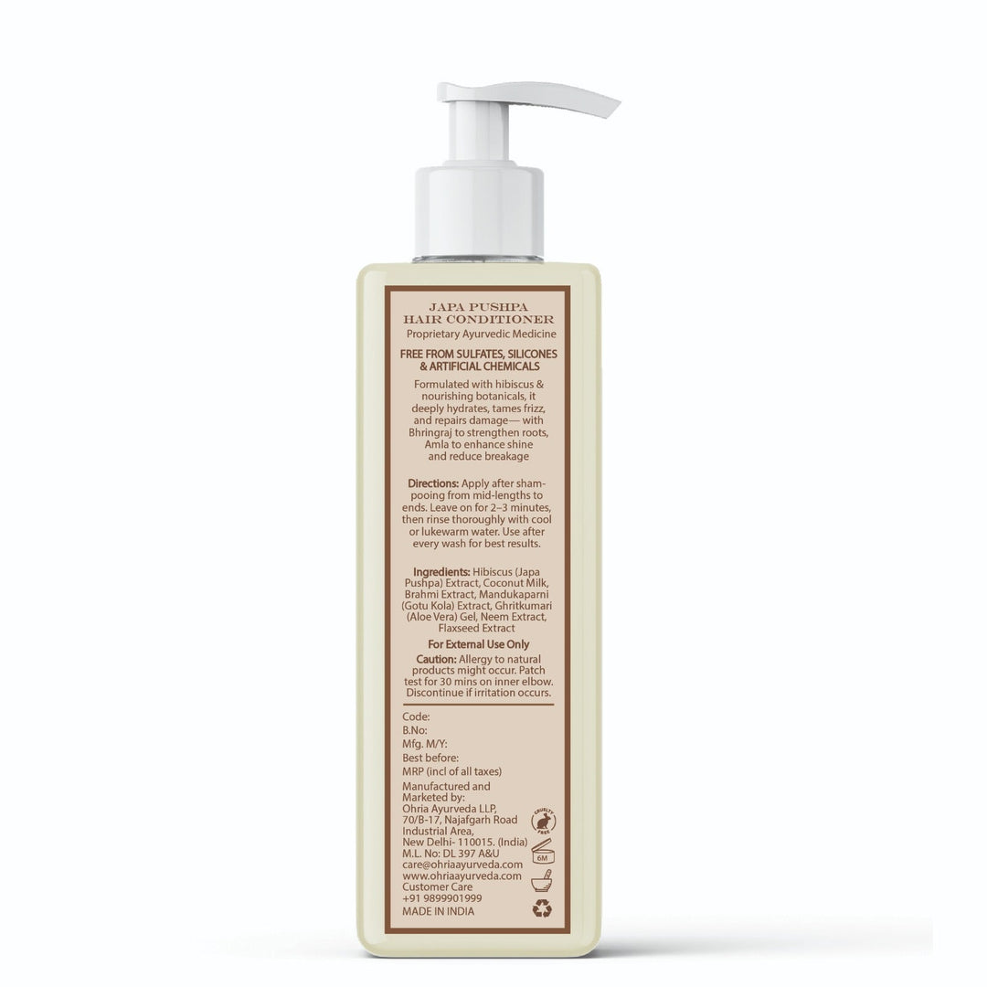 Japa Pushpa Conditioner- Deeply Nourishing OHRIA AYURVEDA