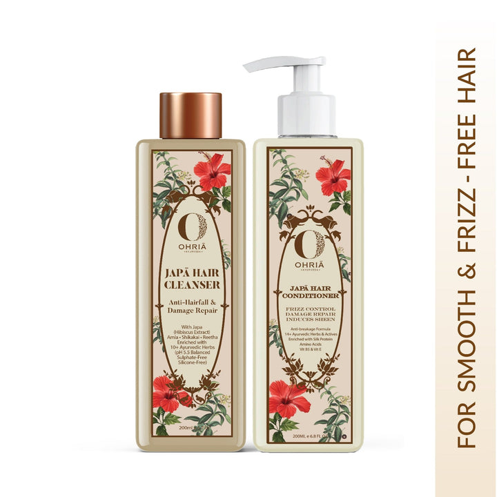 JAPA HAIR CLEANSER & CONDITIONER COMBO OHRIA AYURVEDA