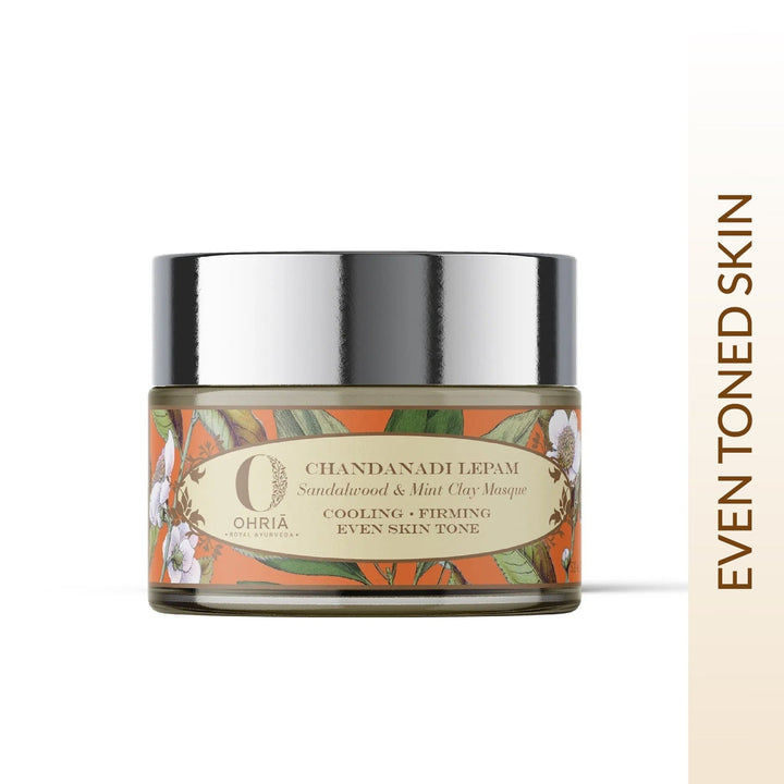Sandalwood and Mint Clay Masque - Even Toned skin OHRIA AYURVEDA