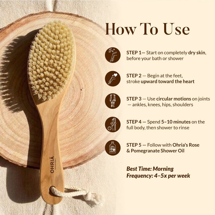 DRY BODY BRUSH OHRIA AYURVEDA