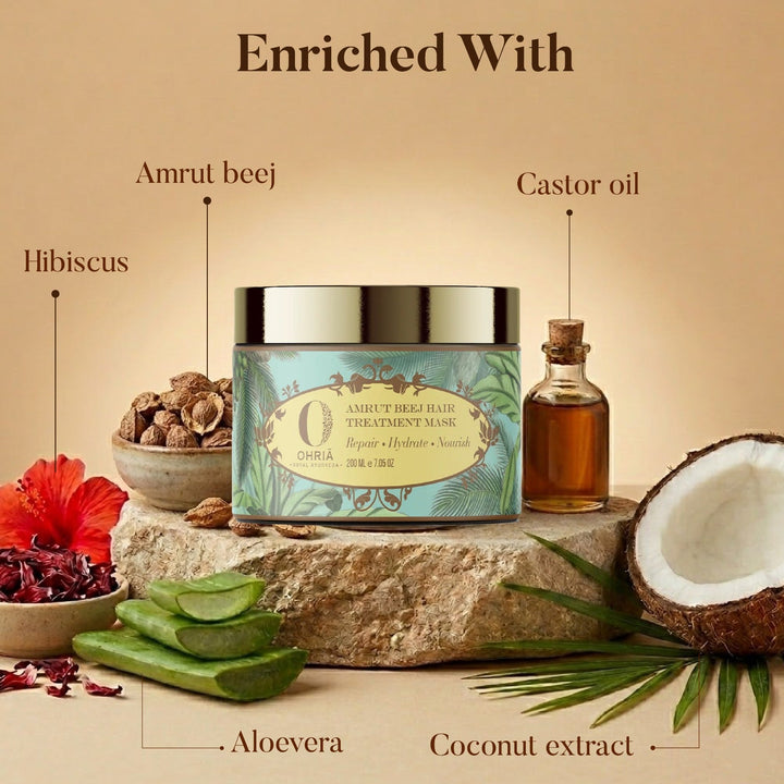 Amrut Beej Hair Treatment Mask - Hair Spa OHRIA AYURVEDA
