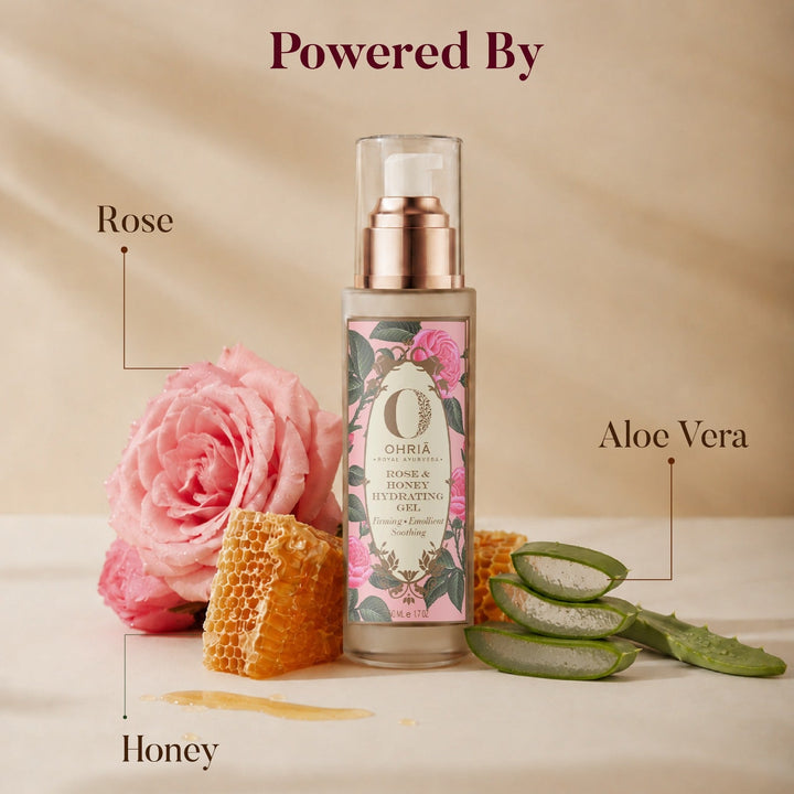Rose & Honey Hydrating Gel- Deep Hydration OHRIA AYURVEDA