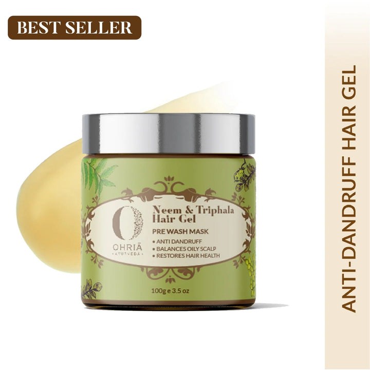 Neem and Triphala Anti Dandruff Hair Gel OHRIA AYURVEDA