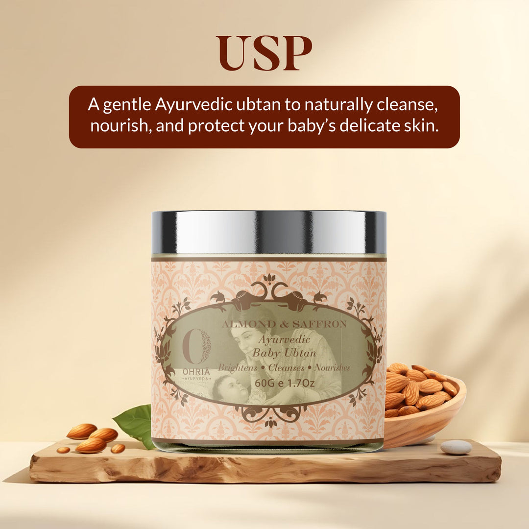Almond & Saffron Baby Ubtan OHRIA AYURVEDA