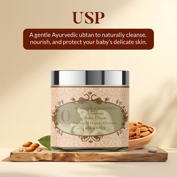 Almond & Saffron Baby Ubtan OHRIA AYURVEDA