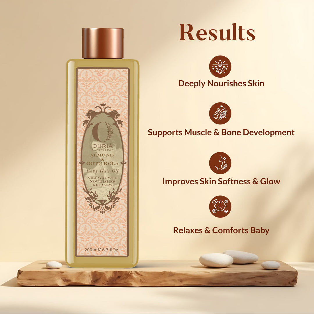 Almond & Saffron Baby Massage Oil OHRIA AYURVEDA