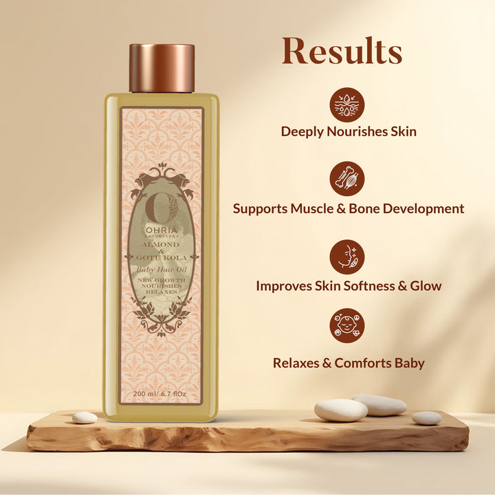 Almond & Saffron Baby Massage Oil OHRIA AYURVEDA