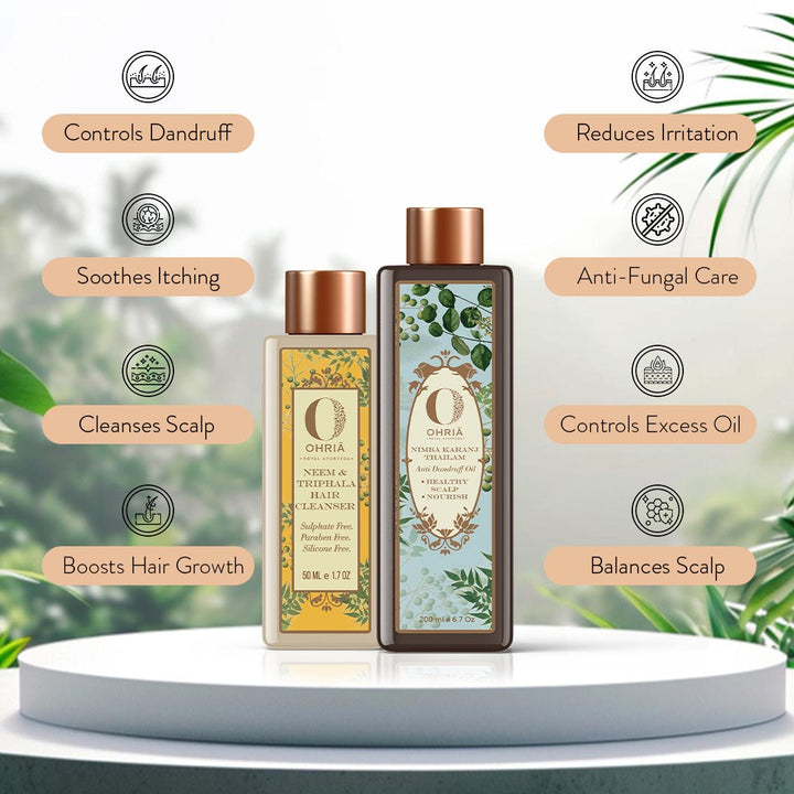Benefits of Anti Dandruff Combo OHRIA AYURVEDA